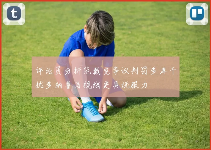 评论员分析范戴克争议判罚多库干扰多纳鲁马视线更具说服力